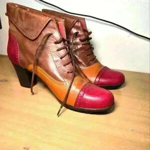 Woman's JONI Oxford pump ankle boots sz 40 Leather